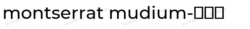 montserrat mudium字体转换